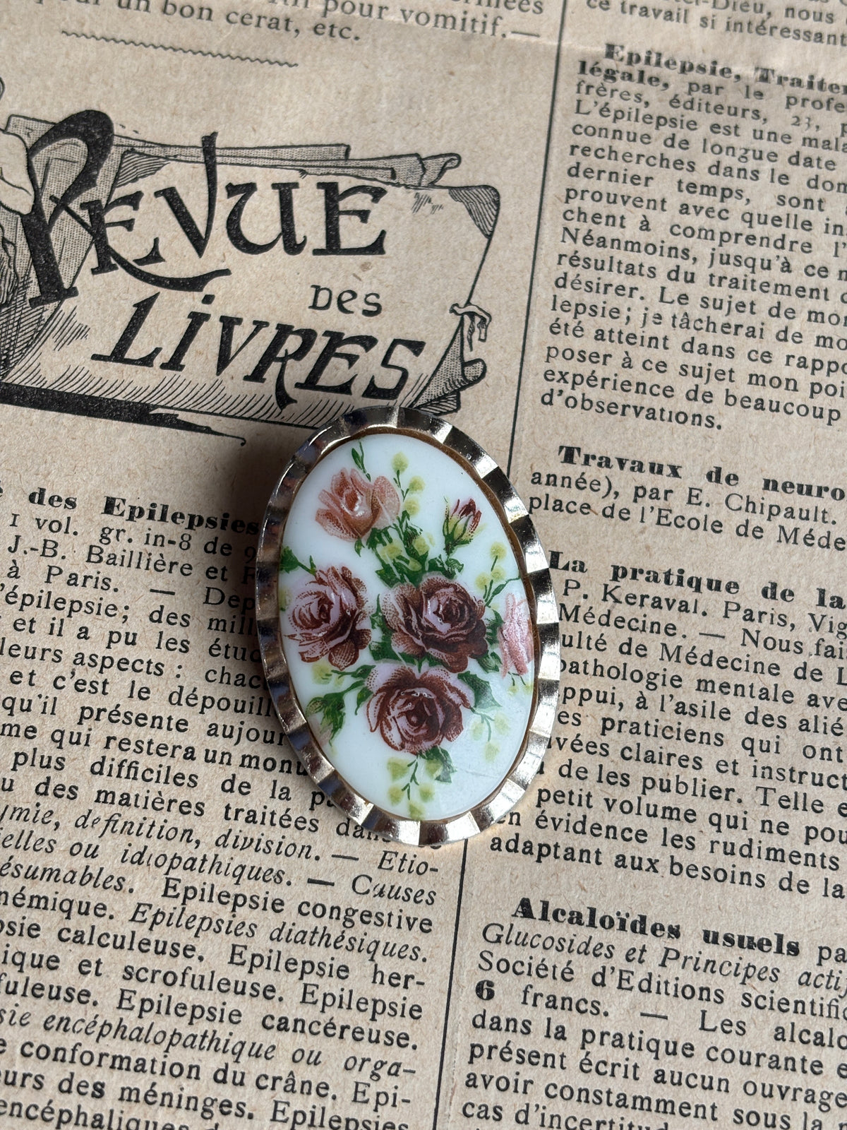 Clip à foulard Bouquet de Roses