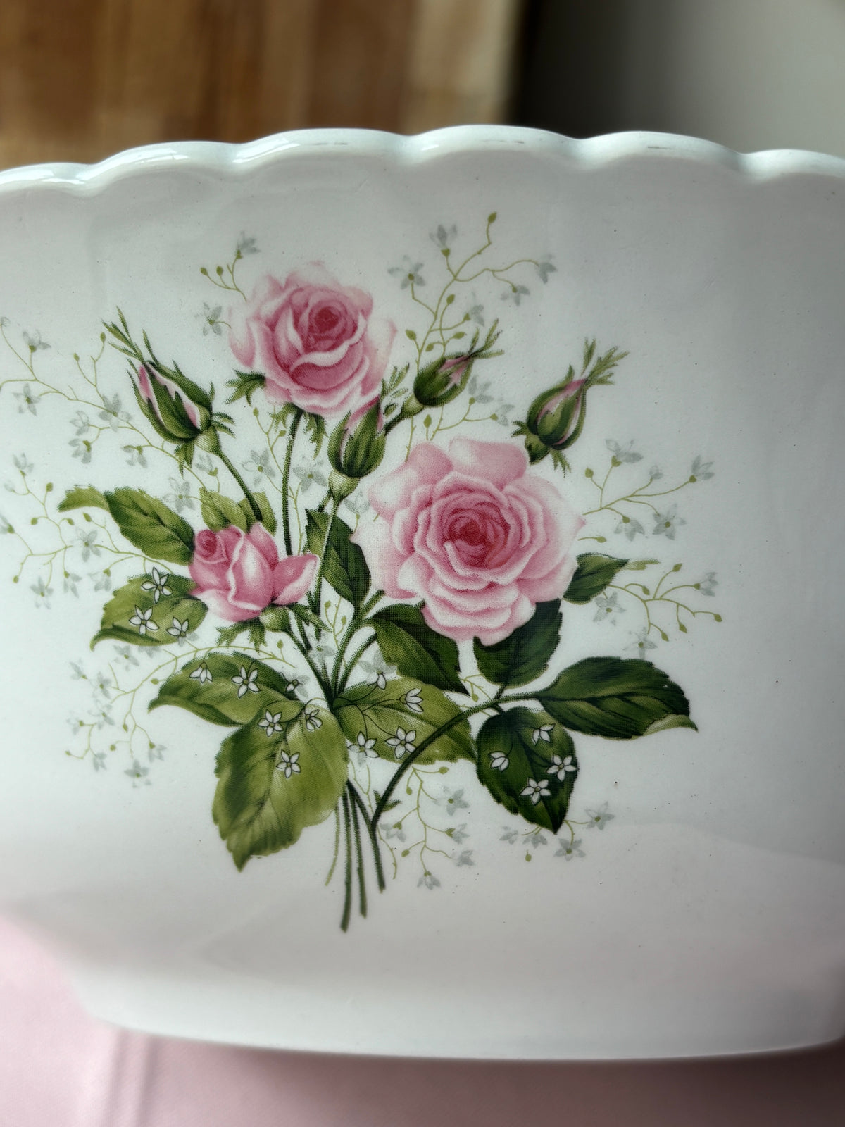 Saladier Vintage Roses Tendres