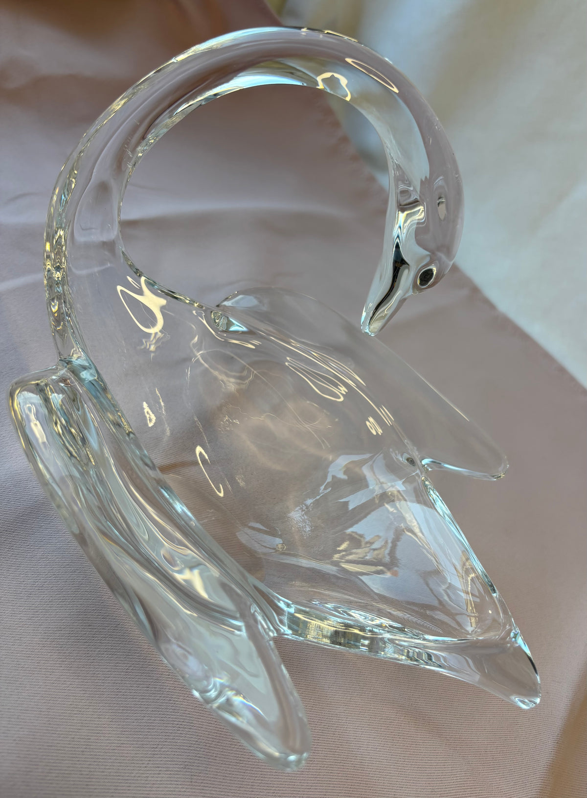 Cygne en Cristal de Vannes, années 1960