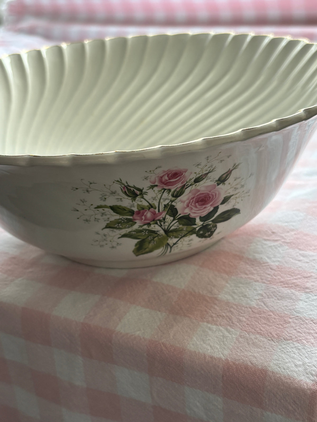 Saladier Vintage Roses Tendres